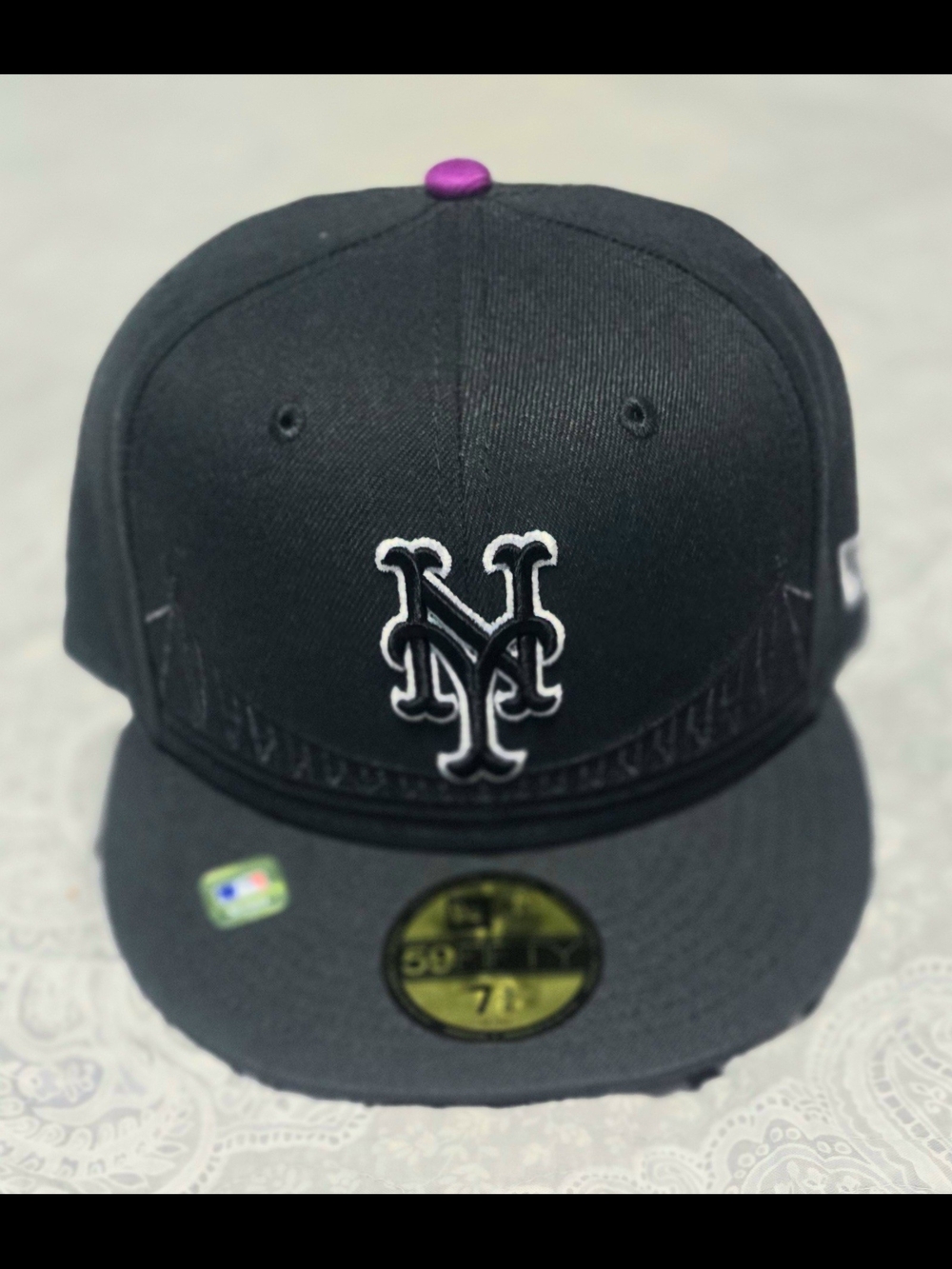 New Era Mets City Connect Fitted Baseball Cap Sz 7 3/8 NEW